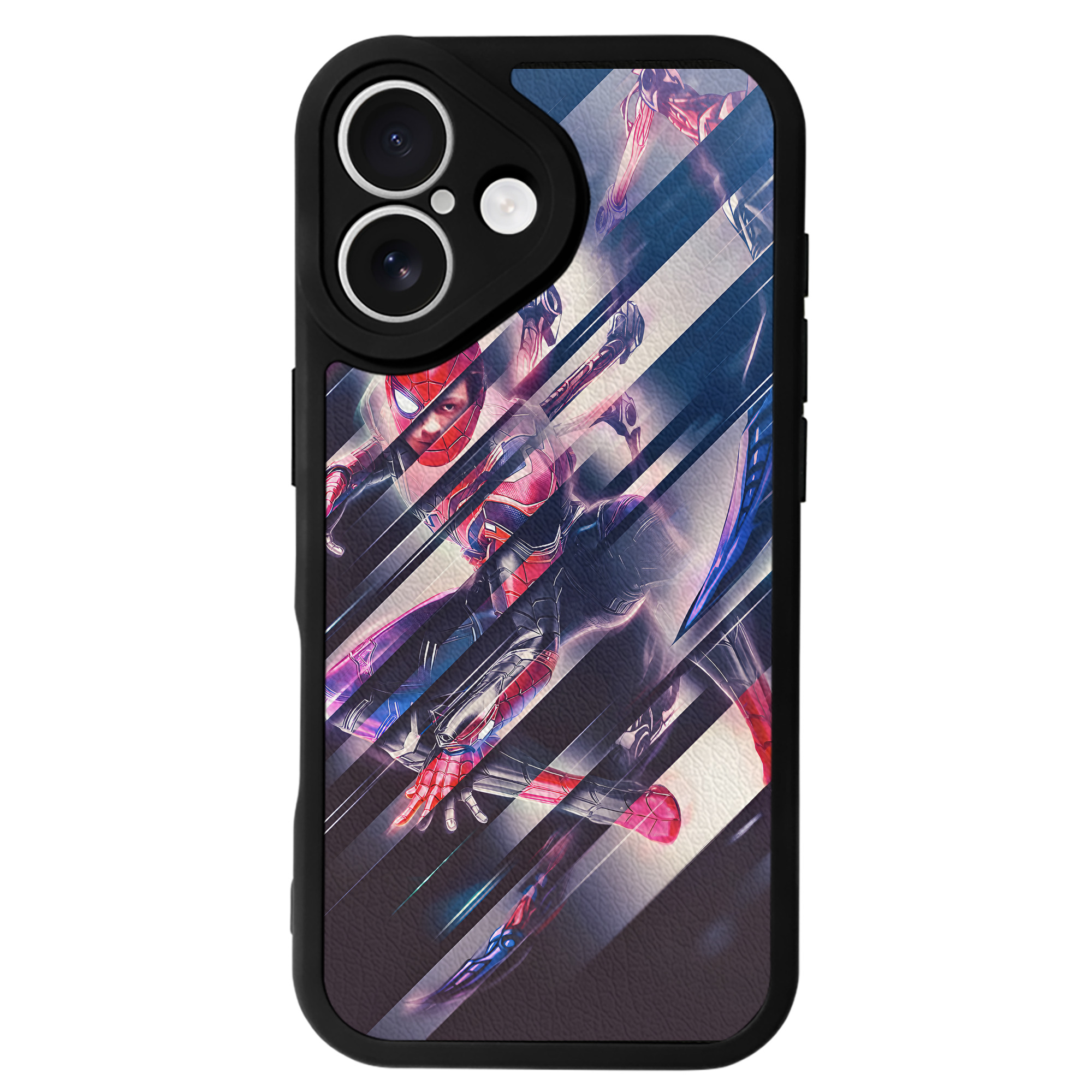 （画像用） アベンジャーズ The Avengers 【iPhone 16シリーズ対応】シリコンスマホケース（レザー調） 材質：シリコン